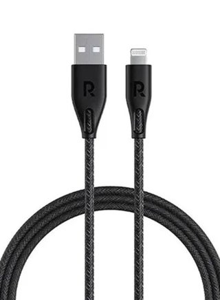 MFi Certified Nylon USBA To Lightning Cable 3M Black - v1678720229/N53391224A_1