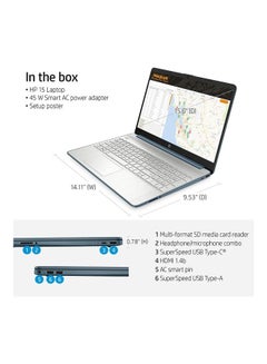 HP Newest 2022 Laptop With 15.6-Inch FHD Display, AMD Ryzen 5 5500U Processor/32GB RAM/1TB SSD/AMD Radeon Graphics/Windows 11 English Blue (Upgraded Version)  - Image 3