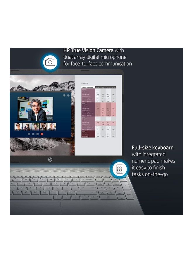 HP - Newest 2022 Laptop With 15.6-Inch FHD Display, AMD Ryzen 5 5500U Processor/32GB RAM/1TB SSD/AMD Radeon Graphics/Windows 11 English Blue (Upgraded Version) - Image 1