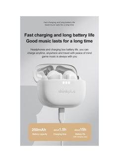Lenovo Thinkplus LP3 Pro TWS Earphones Wireless Bluetooth Earbuds HD Call Low Latency HIFI Sound Noise Reduction Headphones White  - Image 2