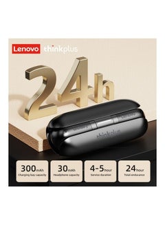 Lenovo Thinkplus TW60 Wireless Bluetooth Headphones Noise Reduction 300mAH Long Standby Headset Dual HD Mic Black  - Image 2