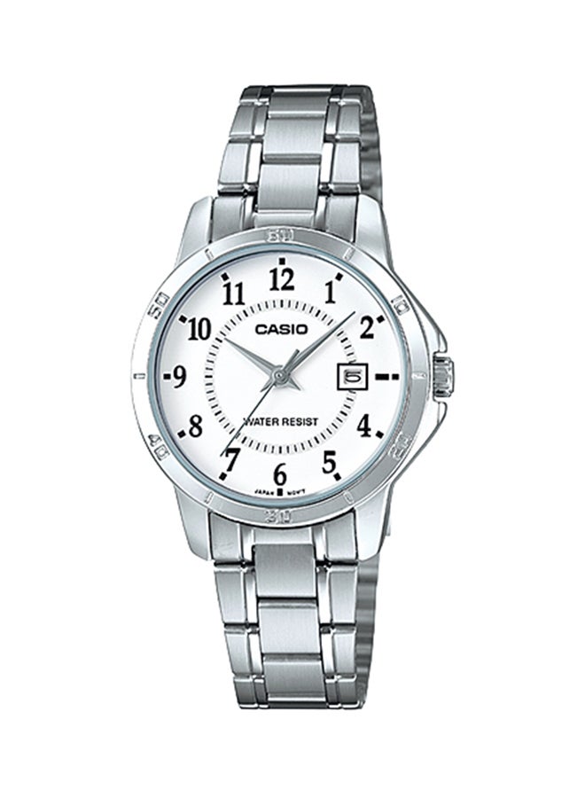 Women's Water Resistant Analog Watch LTP-V004D-7BUDF - 35 mm - Silver - v1678778869/N11943595A_1