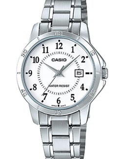 CASIO Women's Water Resistant Analog Watch LTP-V004D-7BUDF - 35 mm - Silver  - Image 5
