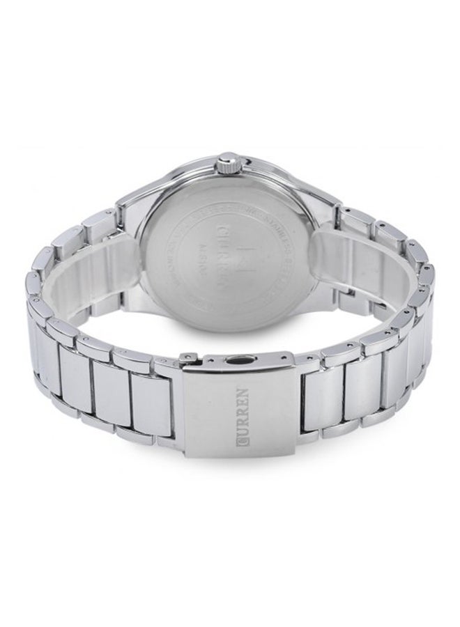 CURREN - Men's Water Resistant Analog Watch 8106 - 40 mm - Silver - Image 1