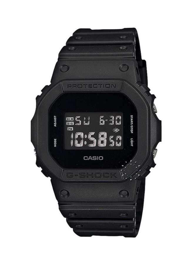 G-SHOCK Men's Square Shape Resin Band Digital Wrist Watch 49 mm - Black - DW-5600BB-1DR  - Image 1