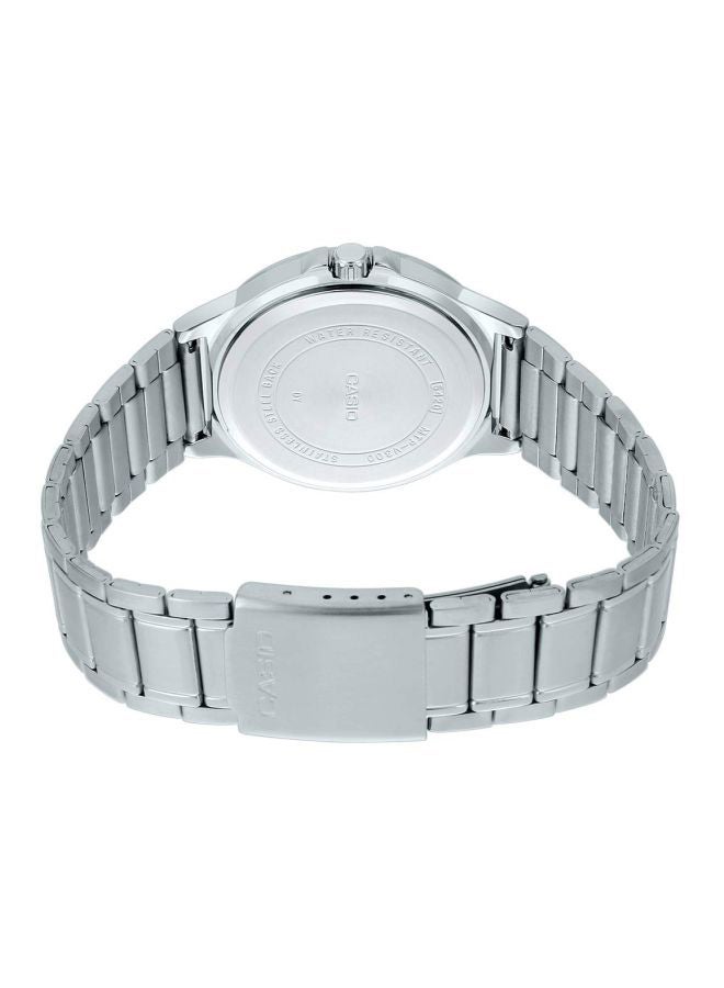 CASIO Men's Water Resistant Stainless Steel Analog Wrist Watch Mtp-V300D-2AUDF - 47 mm - Silver - Image 2