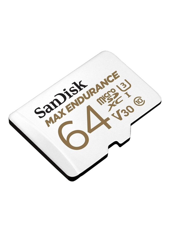 Sandisk MAX ENDURANCE microSDXC Card With Adapter For Home Security Cameras And Dash Cams 64 GB  - Image 2
