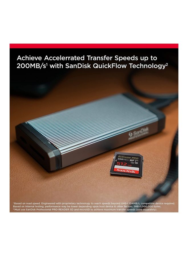 سانديسك Extreme Pro SDXC UHS-I Memory Card 512 GB  - Image 2