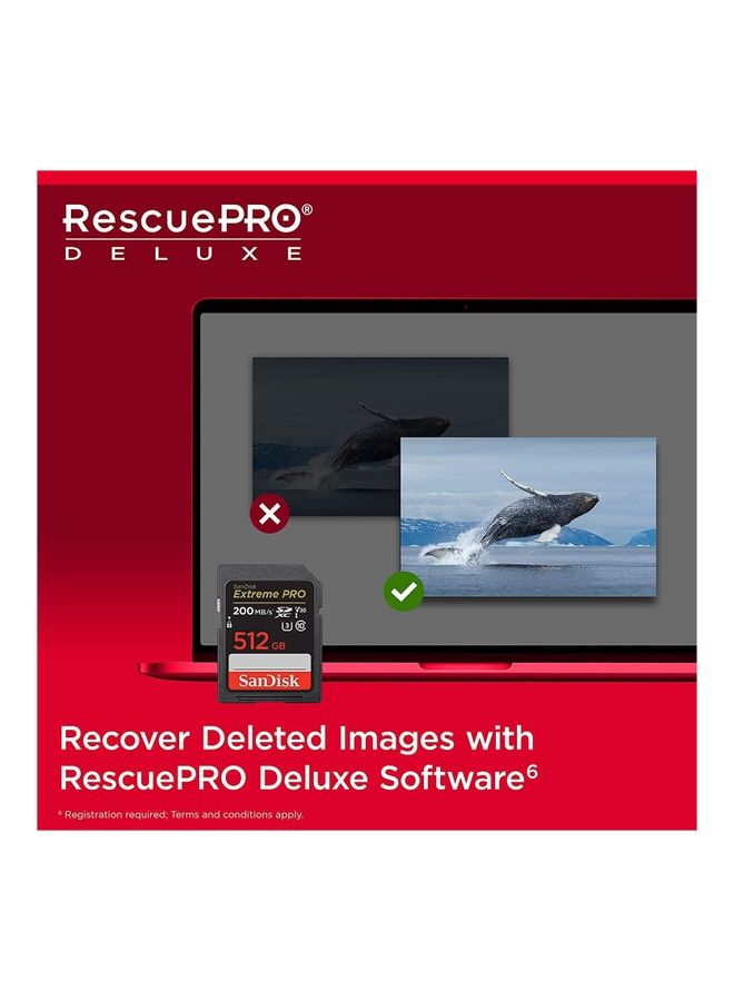 سانديسك Extreme Pro SDXC UHS-I Memory Card 512 GB  - Image 4