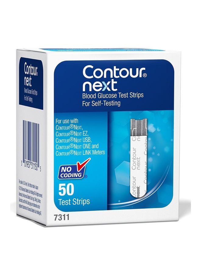 Contour Next 50-Piece Original Blood Glucose Test Stripes  - Image 1