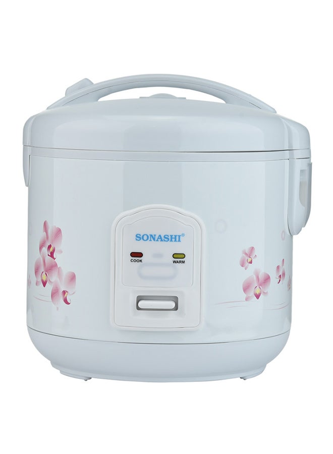 Rice Cooker with Non-Stick Inner Pot - Cool Touch Body with Removable Cooking Pot | Automatic Shut Off Function | Box includes Plastic Steamer, Measuring Cup and Spoon 400 W SRC-510N White - v1678782074/N53228162A_1