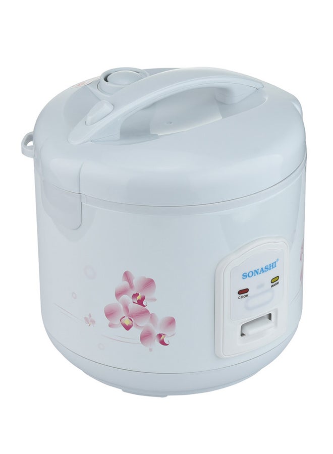 Rice Cooker with Non-Stick Inner Pot - Cool Touch Body with Removable Cooking Pot | Automatic Shut Off Function | Box includes Plastic Steamer, Measuring Cup and Spoon 400 W SRC-510N White - v1678782074/N53228162A_2