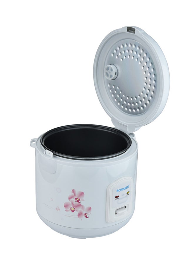 SONASHI - Rice Cooker with Non-Stick Inner Pot - Cool Touch Body with Removable Cooking Pot | Automatic Shut Off Function | Box includes Plastic Steamer, Measuring Cup and Spoon 400 W SRC-510N White - Image 1
