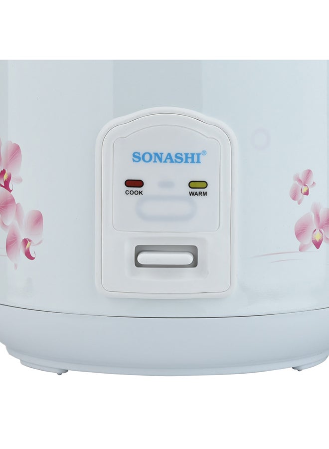 SONASHI - Rice Cooker with Non-Stick Inner Pot - Cool Touch Body with Removable Cooking Pot | Automatic Shut Off Function | Box includes Plastic Steamer, Measuring Cup and Spoon 400 W SRC-510N White - Image 1