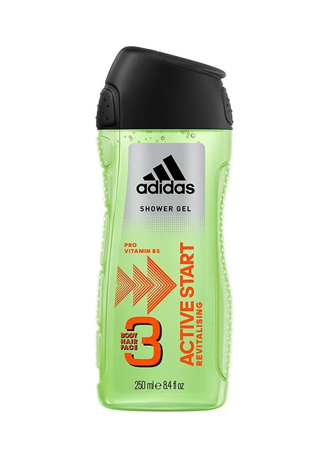 adidas جل استحمام أكتيف ستارت المنعش 3 في 1 250ملليلتر