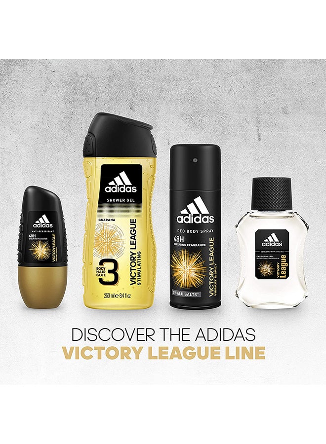 Adidas Victory League Guarana Stimulating Hair And Body Shower Gel 250ml  - Image 5
