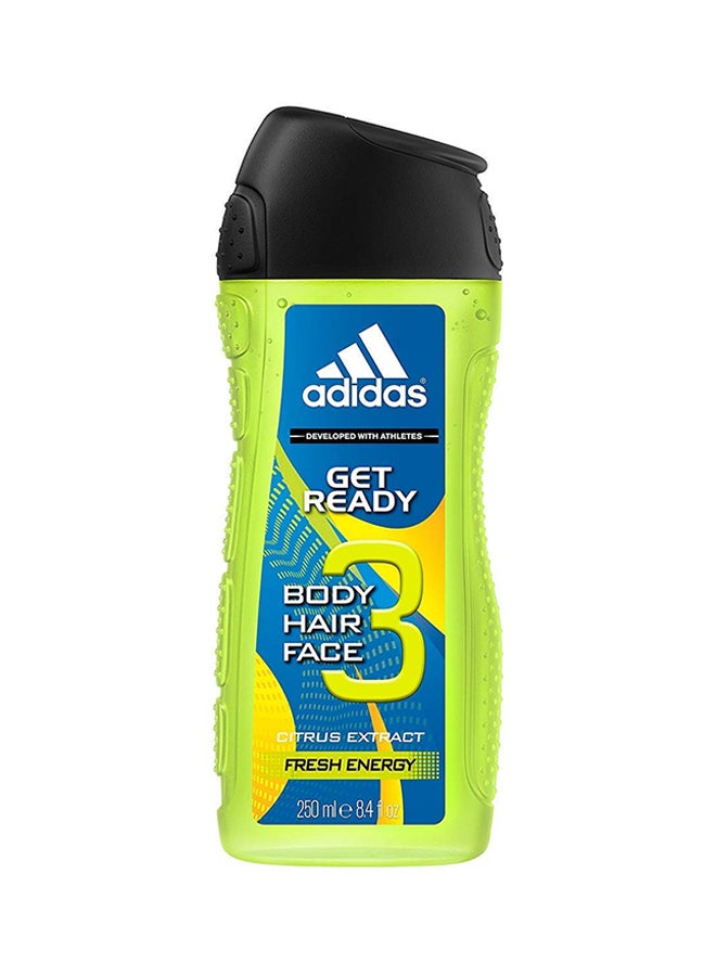 Adidas Get Ready Shower Gel 250ml - Image 1