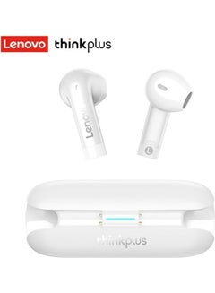 Lenovo Thinkplus TW60 Wireless Bluetooth Headphones Noise Reduction 300mAH Long Standby Headset Dual HD Mic White  - Image 1