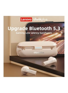 Lenovo Thinkplus TW60 Wireless Bluetooth Headphones Noise Reduction 300mAH Long Standby Headset Dual HD Mic White  - Image 3