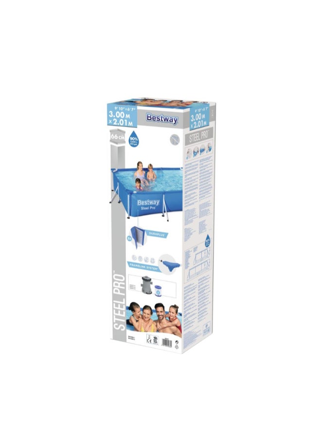 Bestway Deluxe Splash Frame ( Filter Pump) 26-56411 300x201x66cm  - Image 2