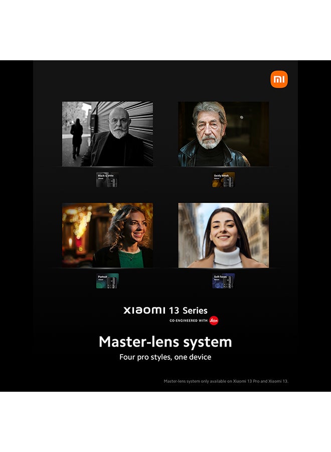 شاومي - 13 Pro ثنائي الشريحة، أسود سيراميك، 12 جيجابايت رام، 512 جيجابايت، 5G - الإصدار العالمي - Image 1