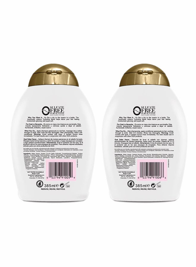 Ogx Coconut Milk Shampoo + Conditioner Combo 770ml - Image 2