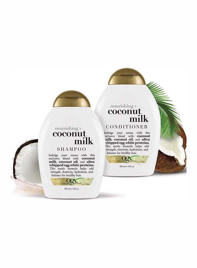 Ogx Coconut Milk Shampoo + Conditioner Combo 770ml - Image 4