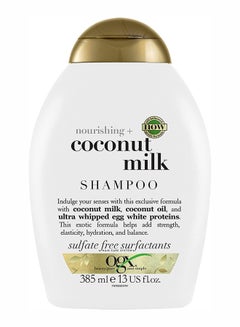 Ogx Nourishing Plus Coconut Milk Shampoo 385ml  - Image 1