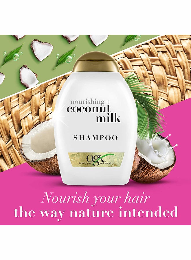 Ogx Nourishing Plus Coconut Milk Shampoo 385ml  - Image 2