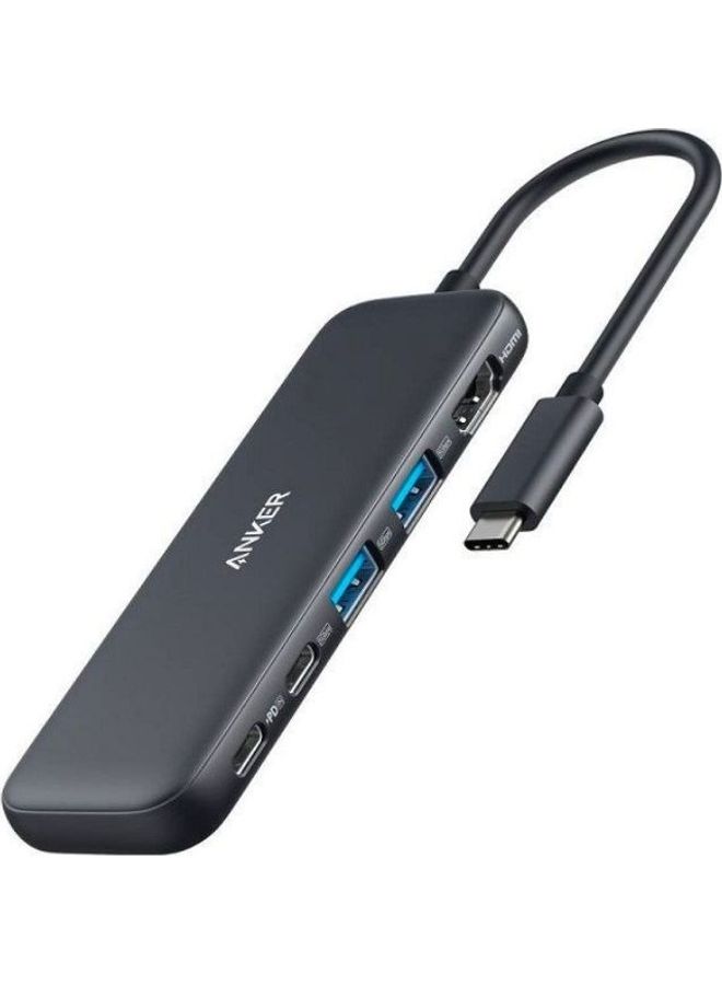 Anker - USB C Hub, 332 USB-C Hub (5-in-1) with 4K HDMI Display, 5Gbps Data Port and 2 USB-A Ports for MacBook Pro, Air, Dell XPS, Lenovo Thinkpad, HP Laptops More Black - Image 1