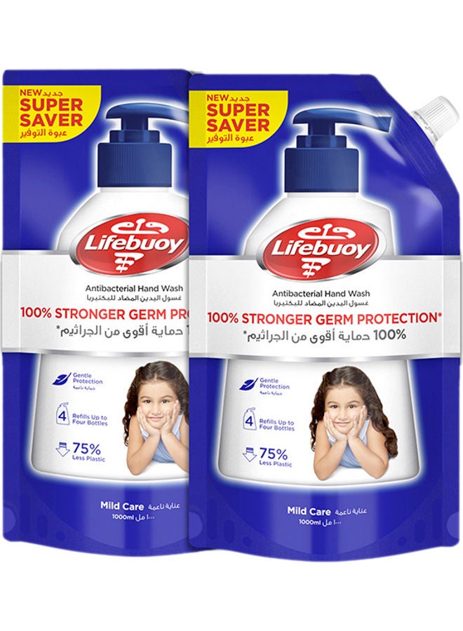 لايفبوي عبوة من قطعتين للصابون السائل المضاد للبكتيريا وغسول اليد للعناية الخفيفة - Image 1