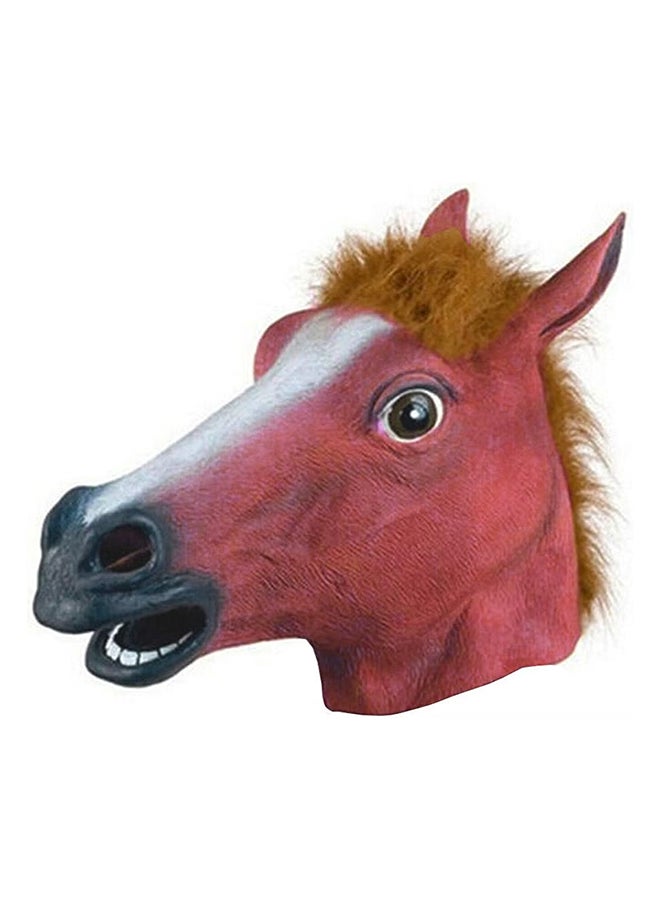 QiaoKai - Latex Realistic Fur Authentic Detail Entertaining Themed Party Horse Head Mask - Image 1