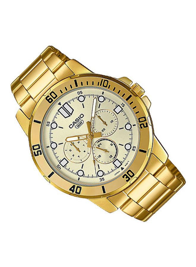 CASIO Men's Multifunction Water Resistant Watch MTP-VD300G-9EUDF - 49 mm - Gold - Image 3