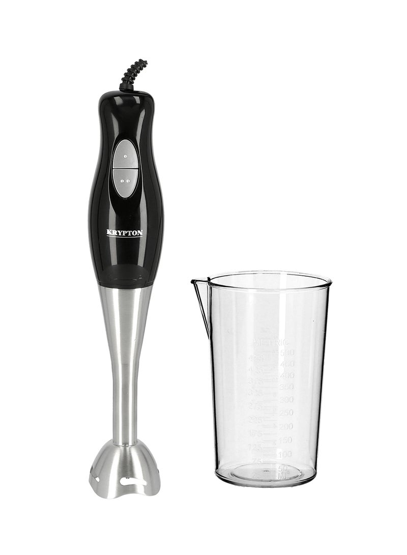 KRYPTON Powerful Stainless Steel Hand Blender Ideal For Smoothies With 500ml Cup KNHB6078N Black/Silver  - Image 2