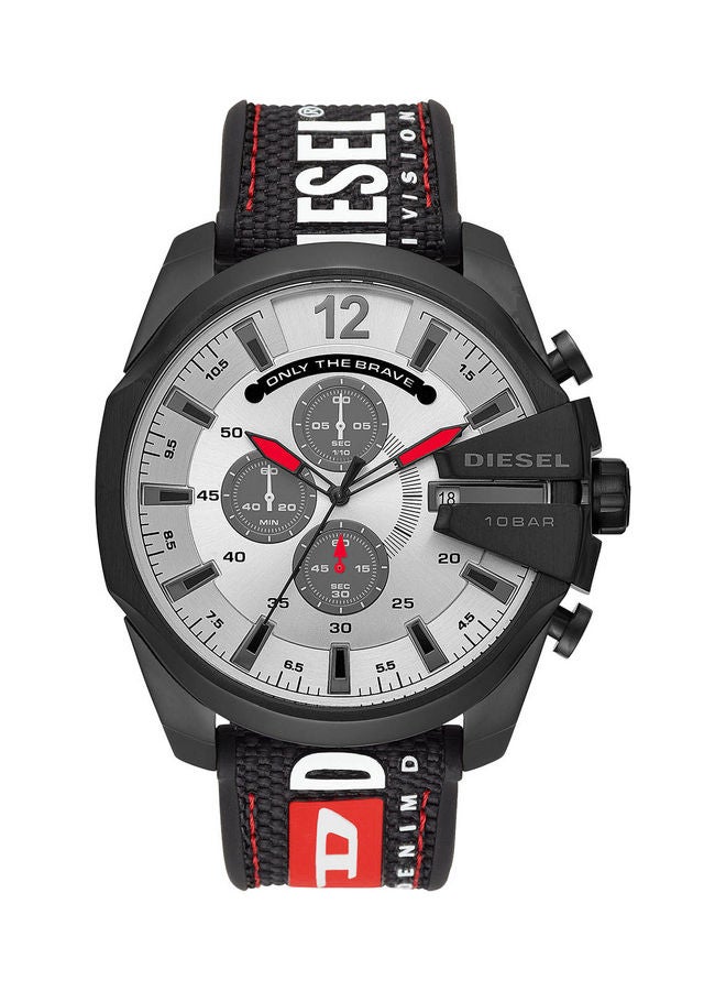 ديزل ساعة يد كرونوغراف للرجال مصنوعة من القماش ذات شكل دائري - DZ4512 - 51 ملم للرجال - Image 1