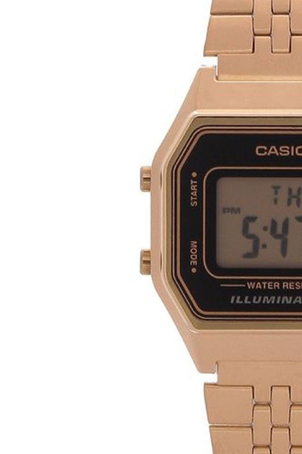 CASIO Youth Water Resistant Digital Watch LA680WGA-1DF - 29 mm - Gold  - Image 5