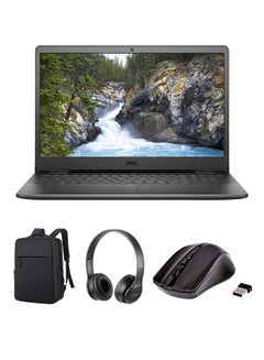 DELL Vostro 3500 (Upgraded Version) Laptop With 15.6-Inch Full HD Display, 11th Gen Core i5-1135G7 Processor/8GB RAM/512GB SSD/2GB Nvidia GeForce 330 Graphics/Windows 10 With (Upgraded Version) Laptop Bag + Wireless Mouse + BT Headphone English black  - Image 1