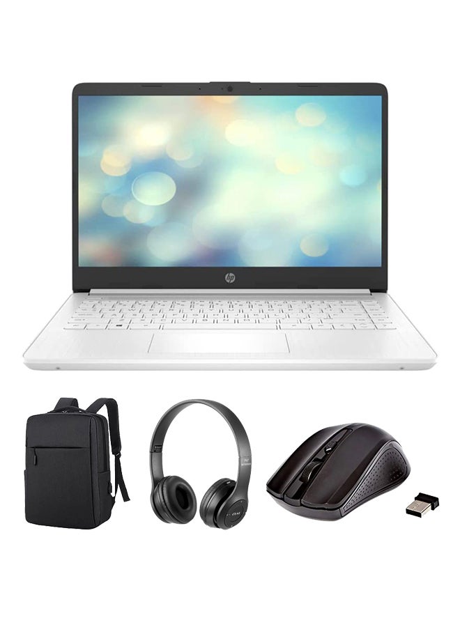 HP أحدث 14 كمبيوتر محمول لعام 2023 بشاشة مقاس 14 بوصة، ومعالج الجيل الثاني عشر Core i7-1255U/ذاكرة الوصول العشوائي سعة 16 جيجابايت/محرك أقراص SSD سعة 1 تيرابايت/رسومات Intel Iris XE/Windows11/الإصدار الدولي مع حقيبة كمبيوتر محمول + ماوس لاسلكي + سماعة رأس BT - Image 1