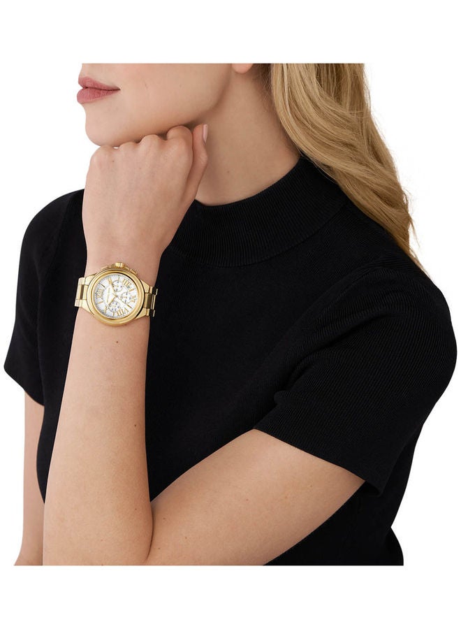 مايكل كورس Women's Chronograph Round Shape Stainless Steel Wrist Watch - MK7270 - 43 mm  - Image 4