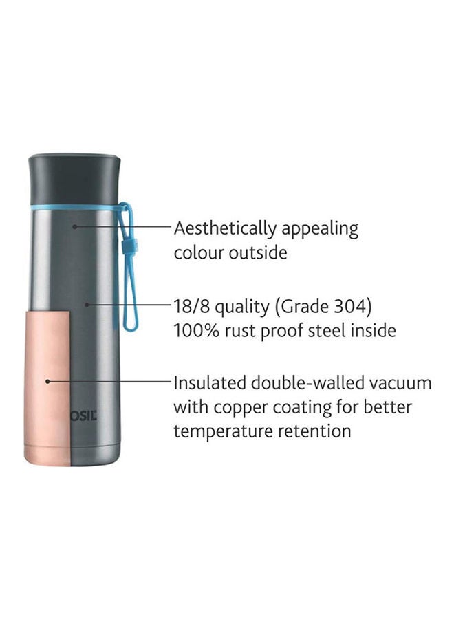 Borosil Vaccum Sprint Bottle Steel Silver - Image 2