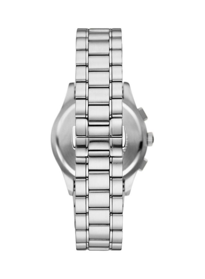 امبوريو ارماني ساعة يد كرونوغراف دائرية الشكل من الستانلس ستيل - AR11529 - 42 ملم - Image 2