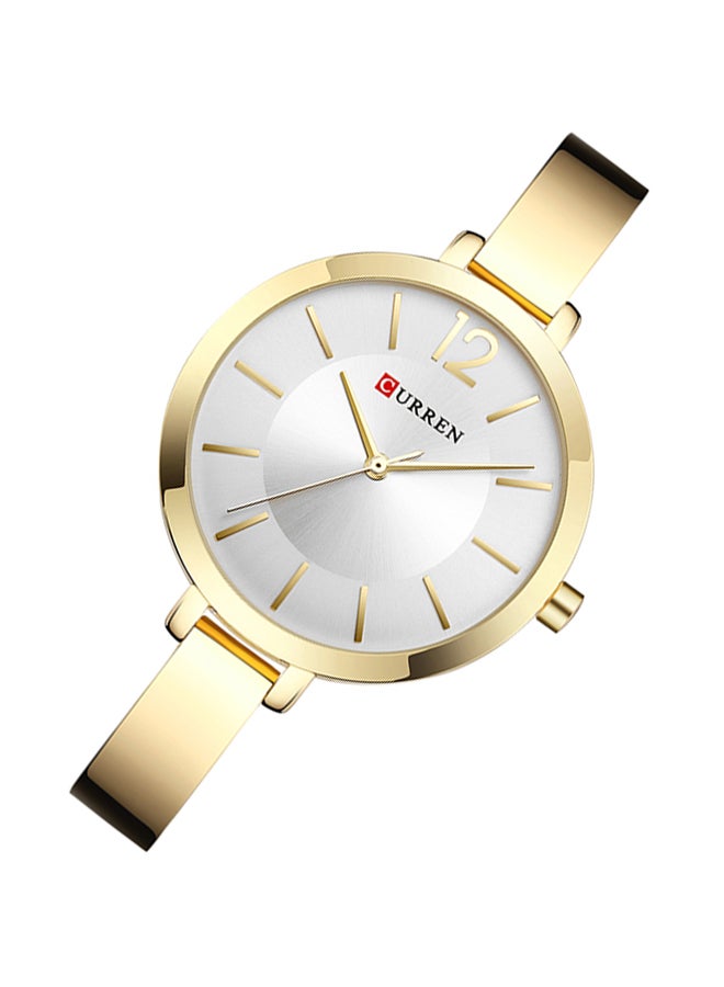 CURREN Women's Water Resistant Alloy Analog Watch 9012 - 36 mm - Gold  - Image 4