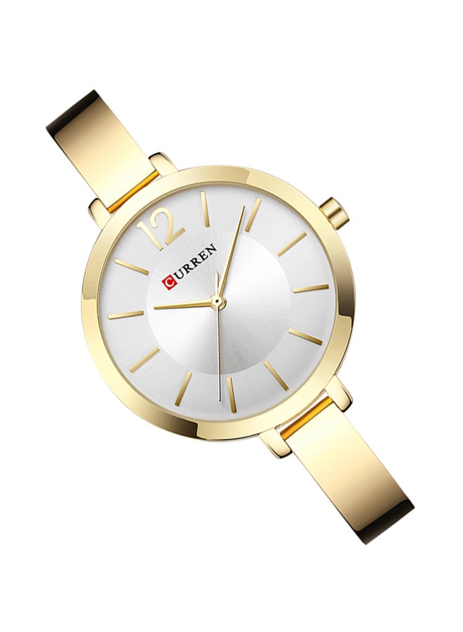 CURREN Women's Water Resistant Alloy Analog Watch 9012 - 36 mm - Gold  - Image 5