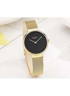 CURREN Women's Water Resistant Alloy Analog Watch 9016 - 30 mm - Gold  - Image 2