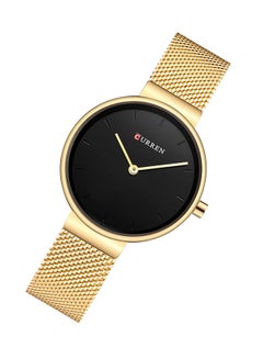 CURREN Women's Water Resistant Alloy Analog Watch 9016 - 30 mm - Gold  - Image 4