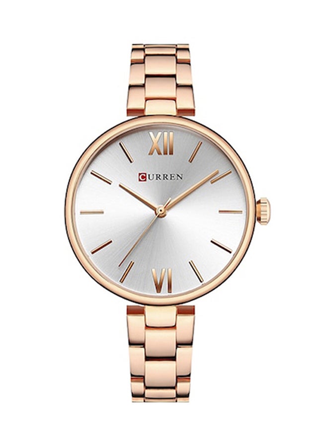 CURREN Women's Water Resistant Analog Watch 9017 - 36 mm - Rose Gold  - Image 2