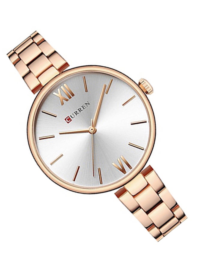 CURREN Women's Water Resistant Analog Watch 9017 - 36 mm - Rose Gold  - Image 5