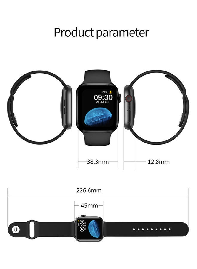 FitPro - Renewed - Series 6 Full Screen Smart Watch Black - Image 1