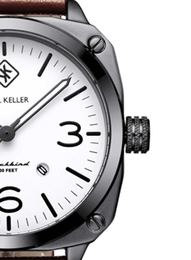 KARL KELLER Men's Leather Analog Watch KKAP9205 - 44 mm - Brown - Image 5