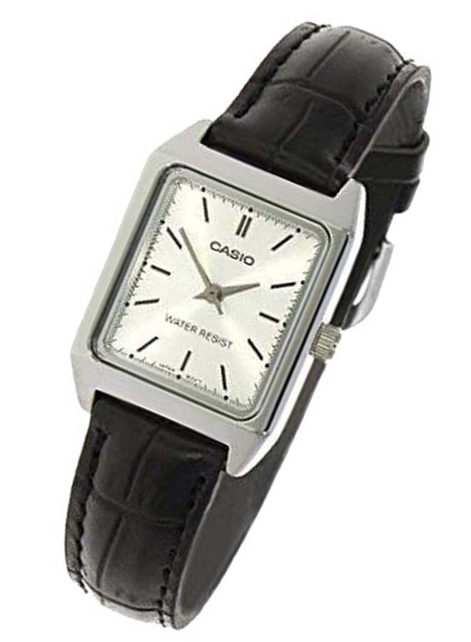 CASIO Women's Leather Analog Watch LTP-V007L-7E1UDF - 33 mm - Black  - Image 3